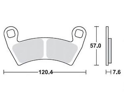 Motorkerékpár fékbetét Trw-Lucas MCB853SI