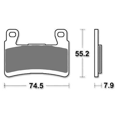 Motorkerékpár fékbetét Trw-Lucas MCB850SV