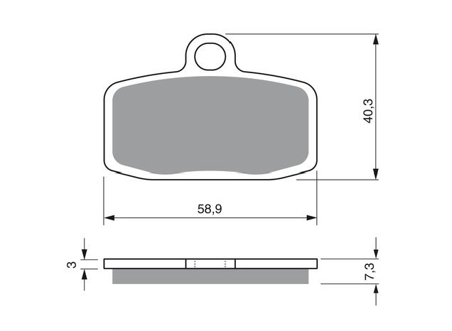 Motorkerékpár fékbetét Trw-Lucas MCB842SI