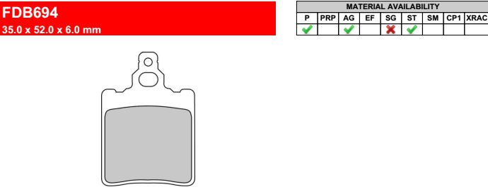 Motorkerékpár fékbetét Ferodo FDB694P