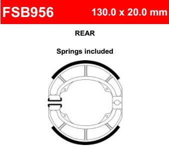 Motorkerékpár fékpofa Ferodo FSB956