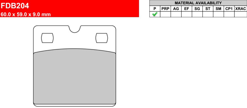 Motorkerékpár fékbetét Ferodo FDB204P