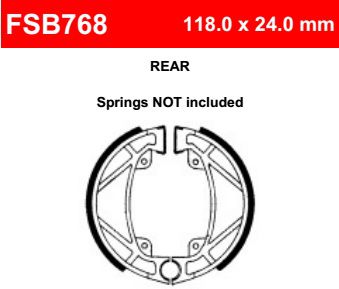 Motorkerékpár fékpofa Ferodo FSB768