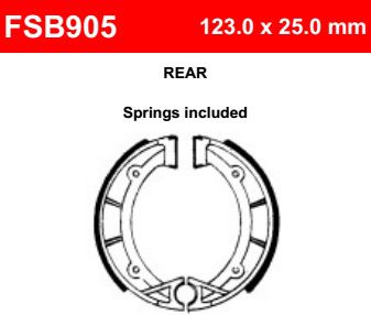 Motorkerékpár fékpofa Ferodo FSB905