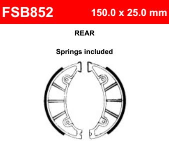 Motorkerékpár fékpofa Ferodo FSB852