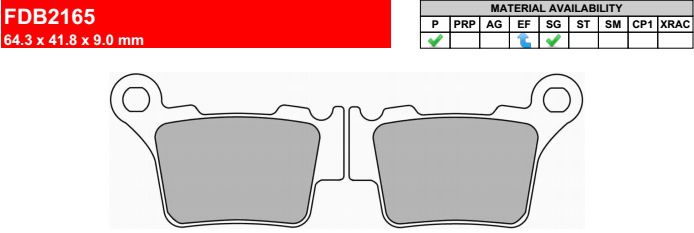 Motorkerékpár fékbetét Ferodo FDB2165P