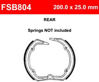 Motorkerékpár fékpofa Ferodo FSB804