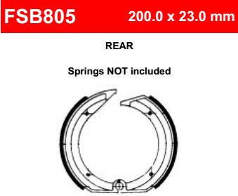 Motorkerékpár fékpofa Ferodo FSB805