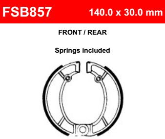 Motorkerékpár fékpofa Ferodo FSB857