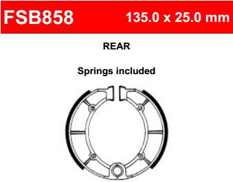Motorkerékpár fékpofa Ferodo FSB858