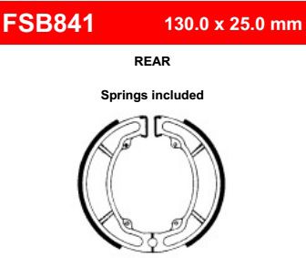 Motorkerékpár fékpofa Ferodo FSB841