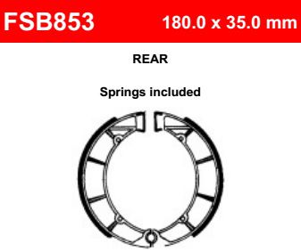 Motorkerékpár fékpofa Ferodo FSB853