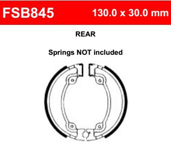 Motorkerékpár fékpofa Ferodo FSB845
