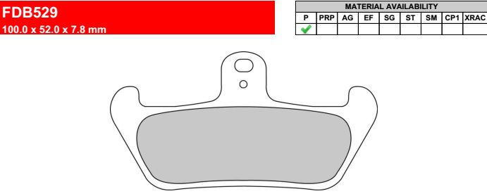 Motorkerékpár fékbetét Ferodo FDB529P