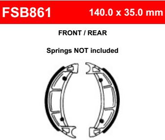 Motorkerékpár fékpofa Ferodo FSB861