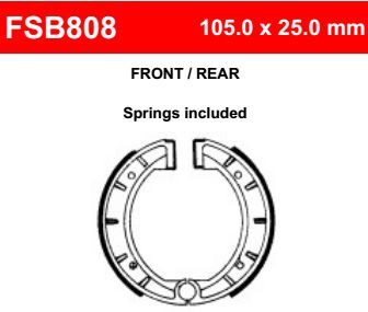 Motorkerékpár fékpofa Ferodo FSB808