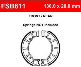 Motorkerékpár fékpofa Ferodo FSB811