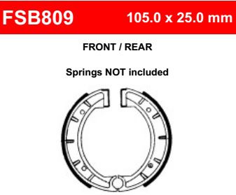 Motorkerékpár fékpofa Ferodo FSB809