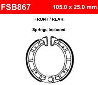 Motorkerékpár fékpofa Ferodo FSB867