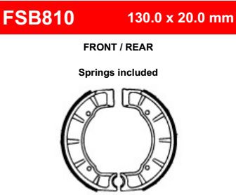 Motorkerékpár fékpofa Ferodo FSB810