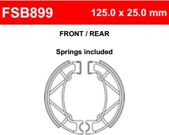 Motorkerékpár fékpofa Ferodo FSB899