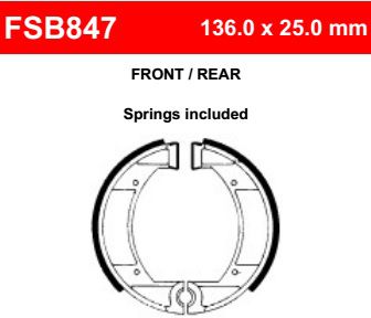 Motorkerékpár fékpofa Ferodo FSB847