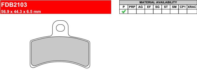 Motorkerékpár fékbetét Ferodo FDB2103P