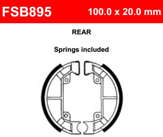 Motorkerékpár fékpofa Ferodo FSB895