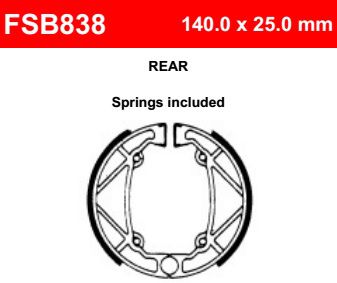 Motorkerékpár fékpofa Ferodo FSB838