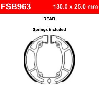 Motorkerékpár fékpofa Ferodo FSB963
