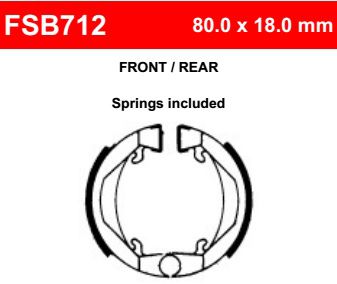 Motorkerékpár fékpofa Ferodo FSB712