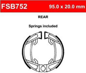 Motorkerékpár fékpofa Ferodo FSB752