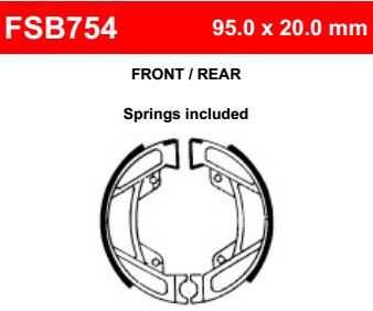 Motorkerékpár fékpofa Ferodo FSB754