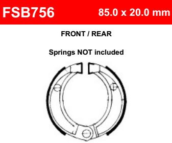 Motorkerékpár fékpofa Ferodo FSB756