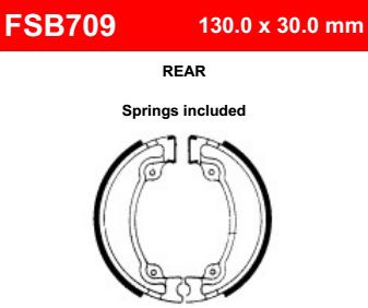 Motorkerékpár fékpofa Ferodo FSB709