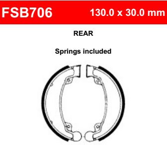 Motorkerékpár fékpofa Ferodo FSB706
