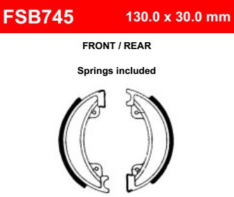Motorkerékpár fékpofa Ferodo FSB745