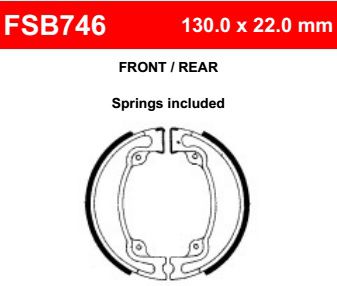 Motorkerékpár fékpofa Ferodo FSB746