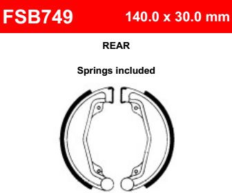 Motorkerékpár fékpofa Ferodo FSB749