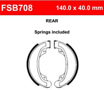Motorkerékpár fékpofa Ferodo FSB708