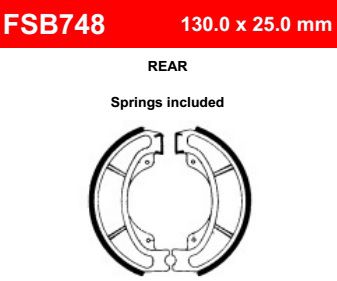 Motorkerékpár fékpofa Ferodo FSB748