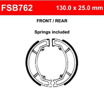 Motorkerékpár fékpofa Ferodo FSB762