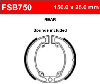 Motorkerékpár fékpofa Ferodo FSB750