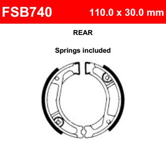 Motorkerékpár fékpofa Ferodo FSB740