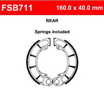 Motorkerékpár fékpofa Ferodo FSB711