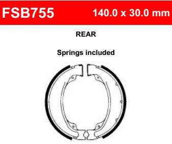 Motorkerékpár fékpofa Ferodo FSB755