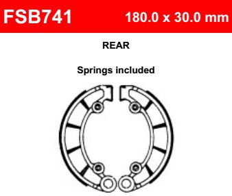 Motorkerékpár fékpofa Ferodo FSB741