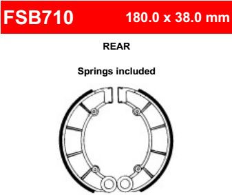 Motorkerékpár fékpofa Ferodo FSB710
