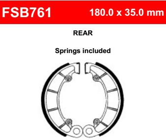 Motorkerékpár fékpofa Ferodo FSB761