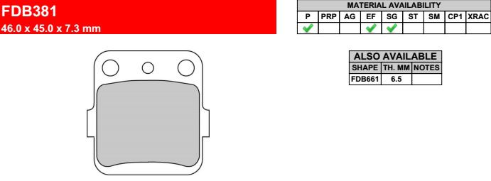 Motorkerékpár fékbetét Ferodo FDB381P